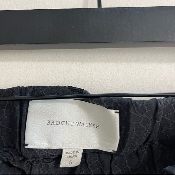 $278 Brochu Walker Skirt Women's S Black Silk Textured Knee Length - Picture 3 of 7